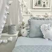 Pościel dla dzieci - Pościel szara muślinowa dla dzieci i nastolatków różne rozmiary - miniaturka - grafika 1