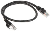 Patchcordy - Patchcord RJ45/0.5-BLACK 0.5 m - miniaturka - grafika 1