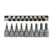 Klucze i nasadki - Teng Trzonek   m3813tx Clip Rail Torx 9 sztuki w zestawie 3/8IN Drive  tenm38 13TX TENM3813TX - miniaturka - grafika 1