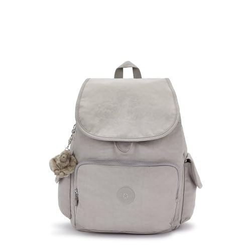 Kipling Plecak miejski damski, szary szary, M, Plecak City Pack Medium, Szary szary, M, Plecak miejski Medium Pack
