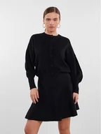Swetry damskie - YAS Kardigan 26030699 Czarny Regular Fit - miniaturka - grafika 1