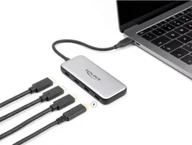 Huby USB - HUB USB Delock DeLOCK USB 10 Gbps USB Type-C Hub with 4 x USB Type-C, USB hub grey 64261 - miniaturka - grafika 1