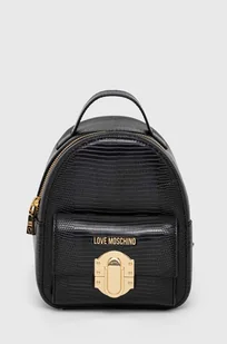 Love Moschino plecak damski kolor czarny mały gładki - Plecaki - miniaturka - grafika 1