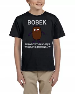 3054 KOSZULKA MUMINKI BOBEK GANGSTER 128 CZARNA - Moda i Uroda OUTLET - miniaturka - grafika 1