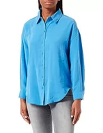 Bluzki damskie - Bestseller A/S Onliris L/S Modal Shirt WVN bluzka damska, Super Sonic, 3XL - miniaturka - grafika 1