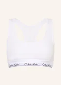 Biustonosze - Calvin Klein Biustonosz Bustier Icon Cotton Modal weiss - miniaturka - grafika 1
