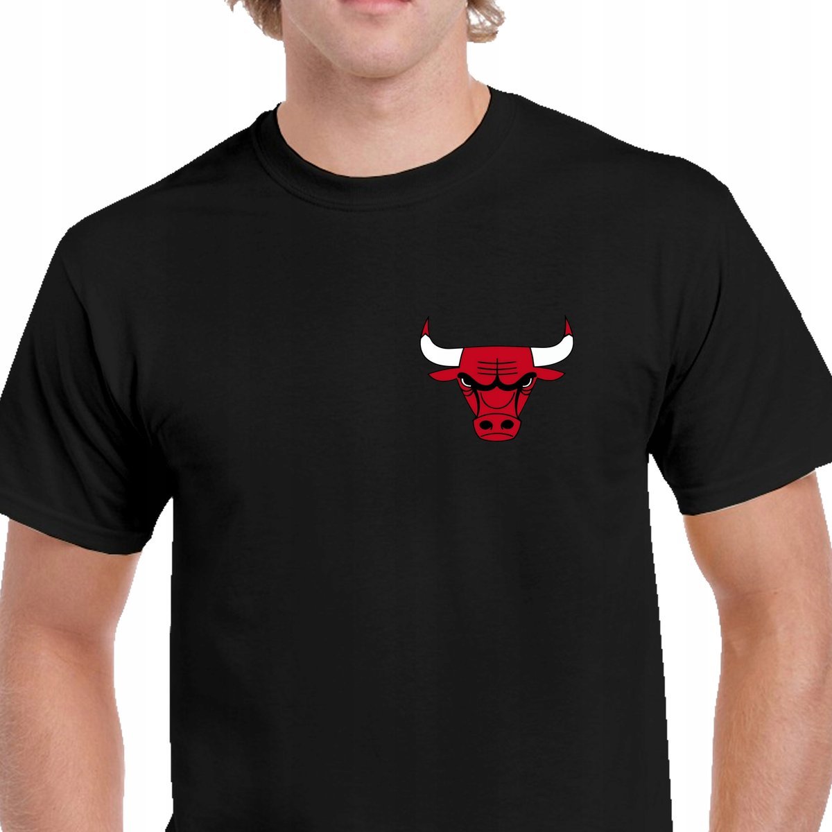 P00466 Męska Koszulka Dla Fana NBA Koszykówka Chicago Bulls Czarna S