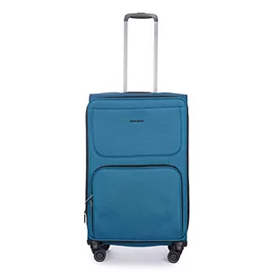 Stratic Bendigo Light+ miękka walizka podróżna na kółkach, zamek TSA, 4 kółka, możliwość rozszerzenia, Petrol, 72 cm, M - Walizki - miniaturka - grafika 1