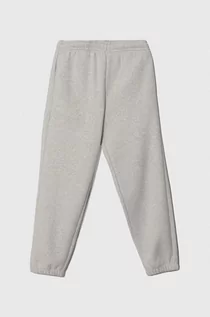 Spodnie i spodenki dla dziewczynek - Tommy Hilfiger spodnie dresowe dziecięce kolor szary melanżowe - grafika 1
