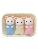 Akcesoria dla lalek - Sylvanian Families Akcesoria dla lalek "Marshmallow mice triplets" - 3+ - miniaturka - grafika 1