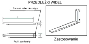 BERWILIA Przedłużki wideł (udźwig: do wyboru, długość wideł: 1400 mm) - Uwaga: Cena za 1 sztukę! 29082307 - Wyposażenie gospodarstwa rolnego - miniaturka - grafika 2
