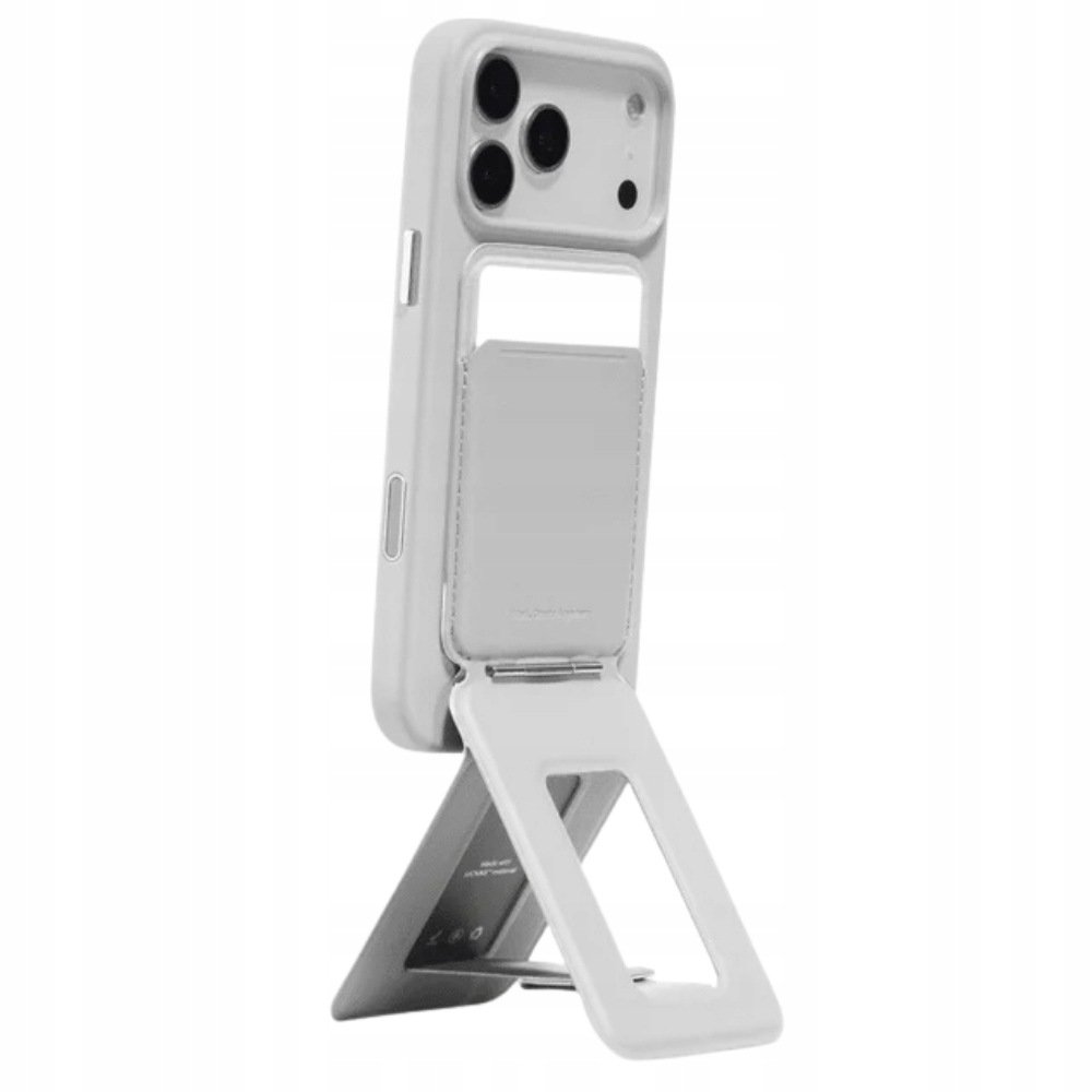 Magnetyczny portfel i stojak na telefon Moft Movas Tripod MagSafe szary