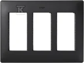 Klawisze i ramki - Kontakt Simon KONTAKT_SIMON Ramka obudowy S500 3-modułowa CONNECT Grafitowy 51010103-038 - miniaturka - grafika 1