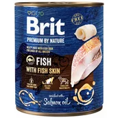 Mokra karma dla psów - BRIT Premium by nature Fish with fish skin - mokra karma dla psa - 800g - miniaturka - grafika 1