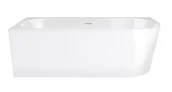 Wanny - Corsan Wanna narożna INTERO LEWA 160X74 z szeroką krawędzią i wykończeniem białym E240XL - miniaturka - grafika 1