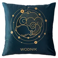 Poszewki na poduszki - Poszewka Dekoracyjna 40 x 40 ZODIAK Wodnik - miniaturka - grafika 1