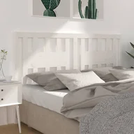 Inne meble do sypialni - Lumarko Wezgłowie łóżka, białe, 206x4x100 cm, lite drewno sosnowe - miniaturka - grafika 1