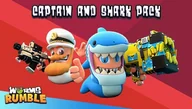 Gry PC Cyfrowe - Worms Rumble - Captain & Shark Double Pack (PC) klucz Steam - miniaturka - grafika 1