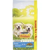 Sucha karma dla psów - Karma dla psa FRISKIES Junior Kurczak z mlekiem i warzywami 15 kg - miniaturka - grafika 1