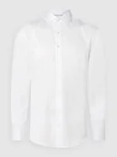 Koszule męskie - Koszula biznesowa o kroju slim fit z kołnierzykiem typu cutaway - miniaturka - grafika 1