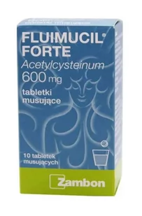 Angelini FLUIMUCIL FORTE 10 tabletek musujących 6003201 - Przeziębienie i grypa - miniaturka - grafika 1