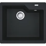 Zlewozmywaki - Franke Urban UBG 610-50 GSC Zlewozmywak granitowy jednokomorowy 56x50 cm onyx 114.0687.256 - miniaturka - grafika 1