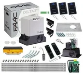 Zestawy do bram - FAAC Zestaw DELTA 2 740 230V do 500 kg + Lampa SŁUPKOWA + Listwa (5 m) - miniaturka - grafika 1