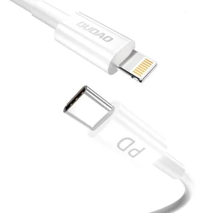 Dudao krótki kabel USB Typ C - Lightning 65 W 28 cm Power Delivery szary (L6XE grey) - Kable USB - miniaturka - grafika 1