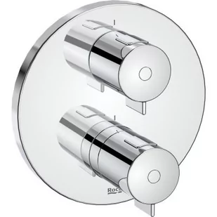 Roca A5A2K18C00 T-500 Bateria termostatyczna prysznicowa podtynkowa rozeta 160 mm - Baterie podtynkowe - miniaturka - grafika 1