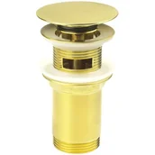 Syfony - Deante CLICK-CLACK Korek do umywalki lub bidetu z tuleją - uniwersalny Złoto szczotkowane NHC_R10U - miniaturka - grafika 1