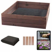 Szklarnie ogrodowe - WARZYWNIAK IMPREGNOWANY INSPEKT ZIELNIK RABATA SKRZYNIA 120x100 EKO - miniaturka - grafika 1