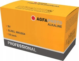 Agfa AgfaPhoto Batterie Alkaline Professional -9V E-Block 10St. - Baterie i akcesoria - miniaturka - grafika 1