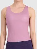 Koszulki sportowe damskie - 4F Top sportowy w kolorze jasnoróżowym - miniaturka - grafika 1