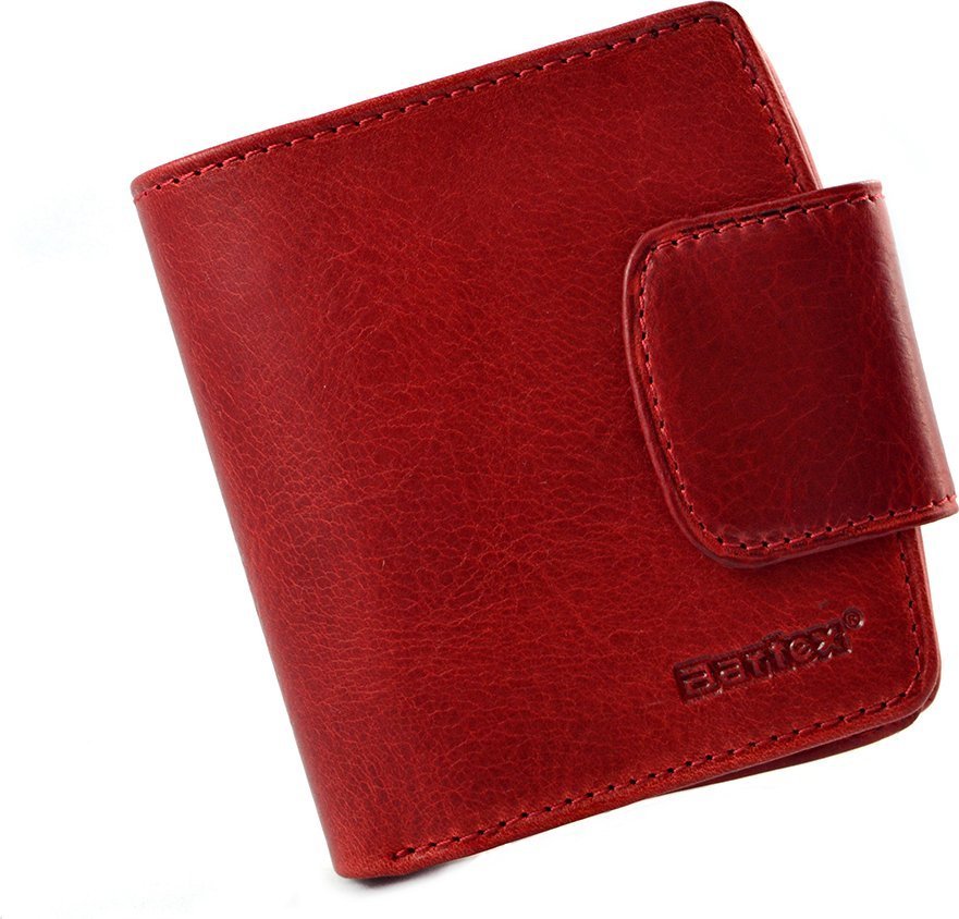 Bartex BARTEX 1005D-ID skórzany portfel damski czerwony * RFID 1005D-ID