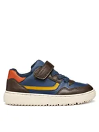 Buty dla chłopców - Geox Sneakersy J Theleven J56LDD 054FU C0947 M Brązowy - miniaturka - grafika 1