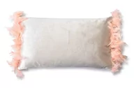 Poduszki dekoracyjne - Lumarko Loreta beige poduszka 50x30cm pióra HTYG2772 Mondex - miniaturka - grafika 1