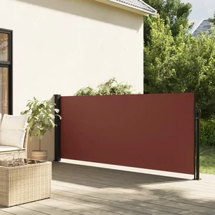 vidaXL Zwijana markiza boczna, brązowa, 100x500 cm - Markizy - miniaturka - grafika 1