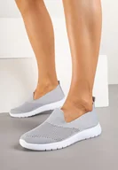 Trampki damskie - Szare Tenisówki z Elastyczną Cholewką Arnta - miniaturka - grafika 1