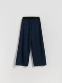 Spodnie i spodenki dla dziewczynek - Reserved - Luźne spodnie w kratę - wielobarwny - miniaturka - grafika 1