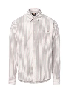 Dickies Koszula męska - Gallatin Mężczyźni Comfort Fit Bawełna biały|czerwony w paski, S - Koszule męskie - miniaturka - grafika 1