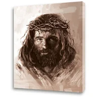 Ikony i obrazy sakralne - Obraz religijny na płótnie Jezus Chrystus Umęczony - Ecce Homo - miniaturka - grafika 1