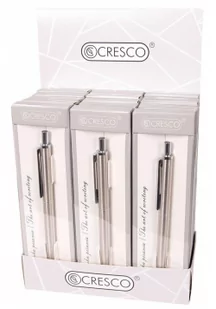 CRESCO Długopis Reporter stal nierdzewna w etui - Cresco - Długopisy - miniaturka - grafika 3