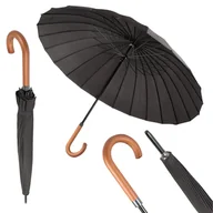 Parasole - Parasol Rządowy Bardzo Wytrzymały, 24 Panele, Drewniana Rączka, Włókno Szklane, 105Cm - miniaturka - grafika 1