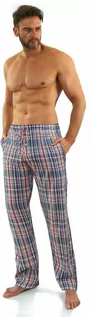 Piżamy męskie - Bawełniane spodnie piżamowe do spania MILO Sesto Senso - grafika 1