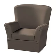 Pokrowce na meble - Pokrowiec na fotel Tomelilla wysoki z zakładkami, Manchester, brązowy sztruks, 78x60x88 cm - miniaturka - grafika 1