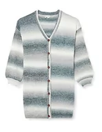 Swetry damskie - Sidona Damski kardigan z dzianiny 10430486, czarny, wielokolorowy, XL/XXL, Czarny, wielowarstwowy, XL-XXL - miniaturka - grafika 1