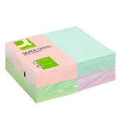 Etykiety samoprzylepne i bloki etykiet - Q-Connect Bloczek samoprzylepny Rainbow, 127x76mm, 4x3x80k, pastel, mix kolorów KF01349 - miniaturka - grafika 1