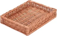 Pudła i pojemniki do przechowywania - WickerPL Skrzynka wiklinowa w kolorze naturalnym 60x50 H12 cm - miniaturka - grafika 1