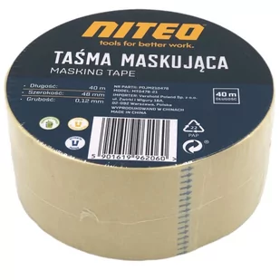 TAŚMA MASKUJĄCA 40M NITEO TOOLS - Folie i taśmy malarskie - miniaturka - grafika 1