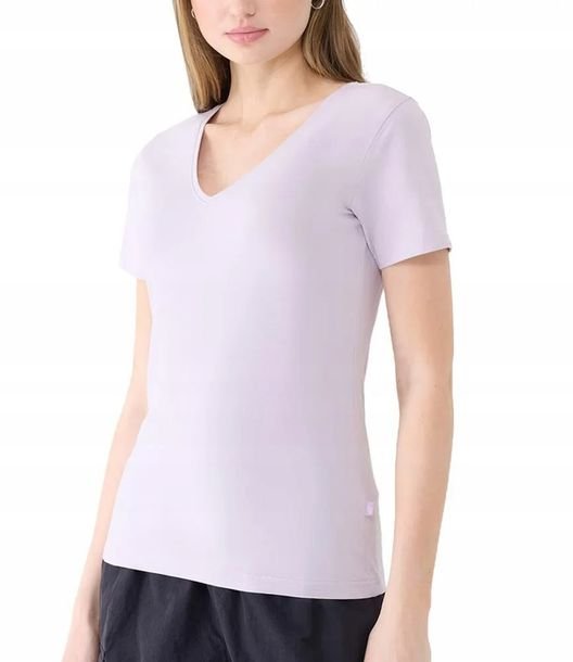 Koszulka Damska 4F T-shirt Bluzka Bawełniana Dekolt w Serek F1990-52S-XS